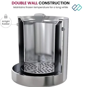 Stainless Steel Ice Bucket  inside detail image