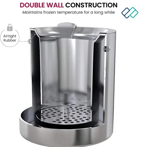 Stainless Steel Ice Bucket  inside detail image