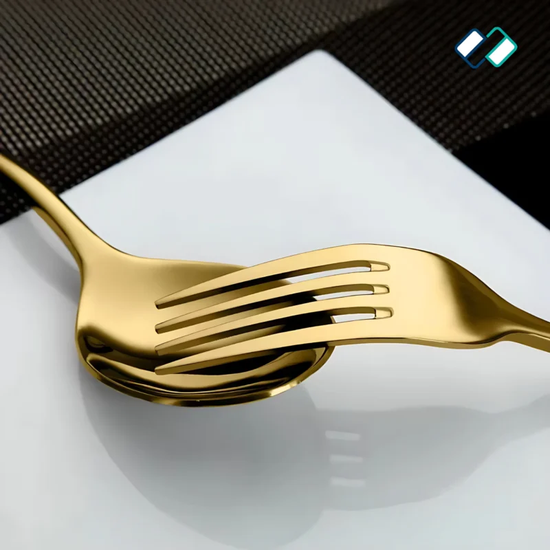 Rose Gold Cutlery 3mm , spoon, fork
