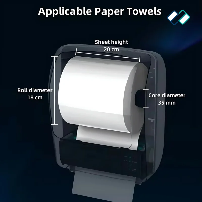 Automatic Paper Dispenser white color roll