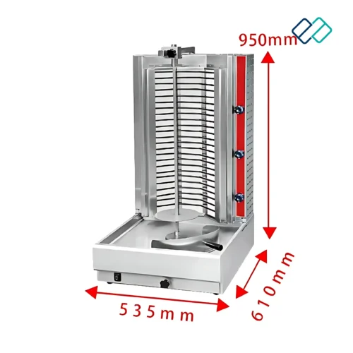 Electric Shawarma Machine dimension