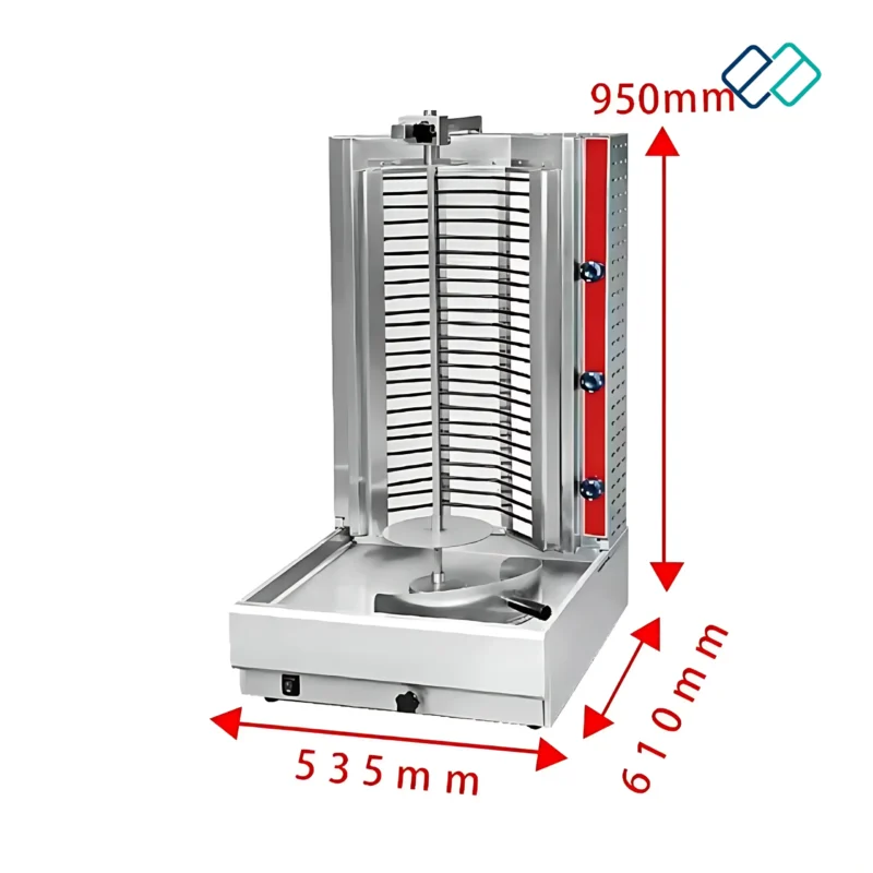 Electric Shawarma Machine dimension