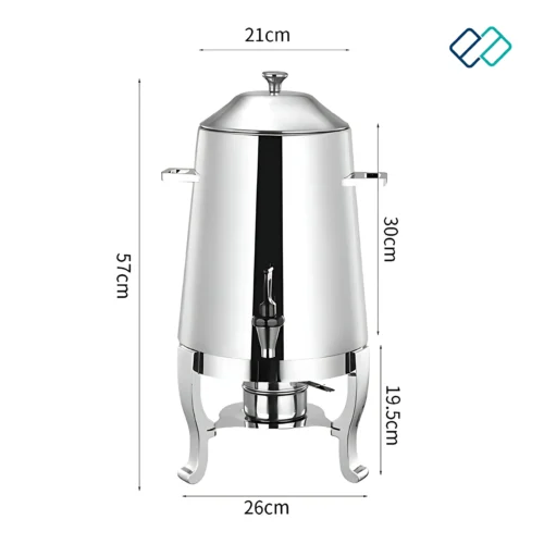 Stainless Steel Milk, Beverage, Juice Dispenser dimension image