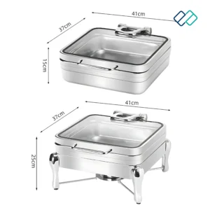 Catering Buffet Equipment Chafing Food Warmer For Restaurant dimension