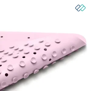 Anti Slip Natural Rubber Bath Mat in pink
