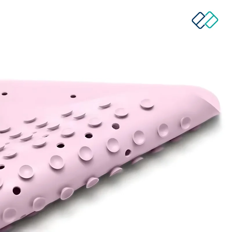 Anti Slip Natural Rubber Bath Mat in pink