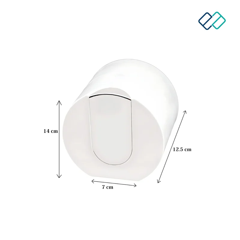 Wall Mounted Toilet Paper Dispenser in white color dimension