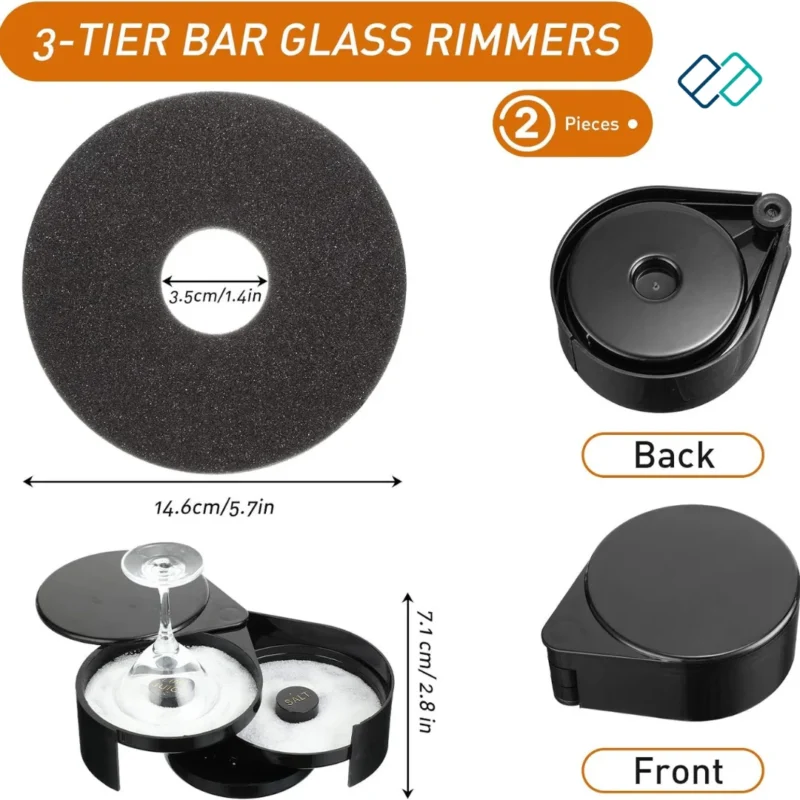 3 Tier Bar Glass Rimmer