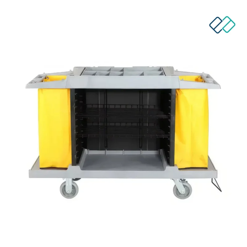 Multi-functional Trolley Cleaning Janitorial Cart front view