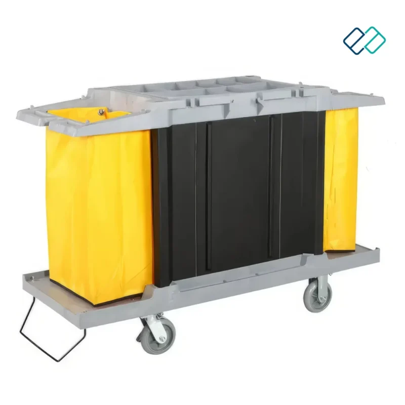 Multi-functional Trolley Cleaning Janitorial Cart | Housekeeping Trolley back view