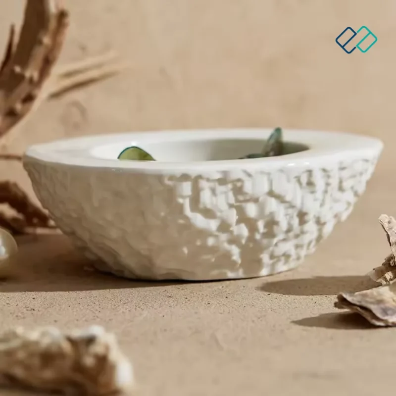 Egg-shaped Soup Bowl Porcelain side image