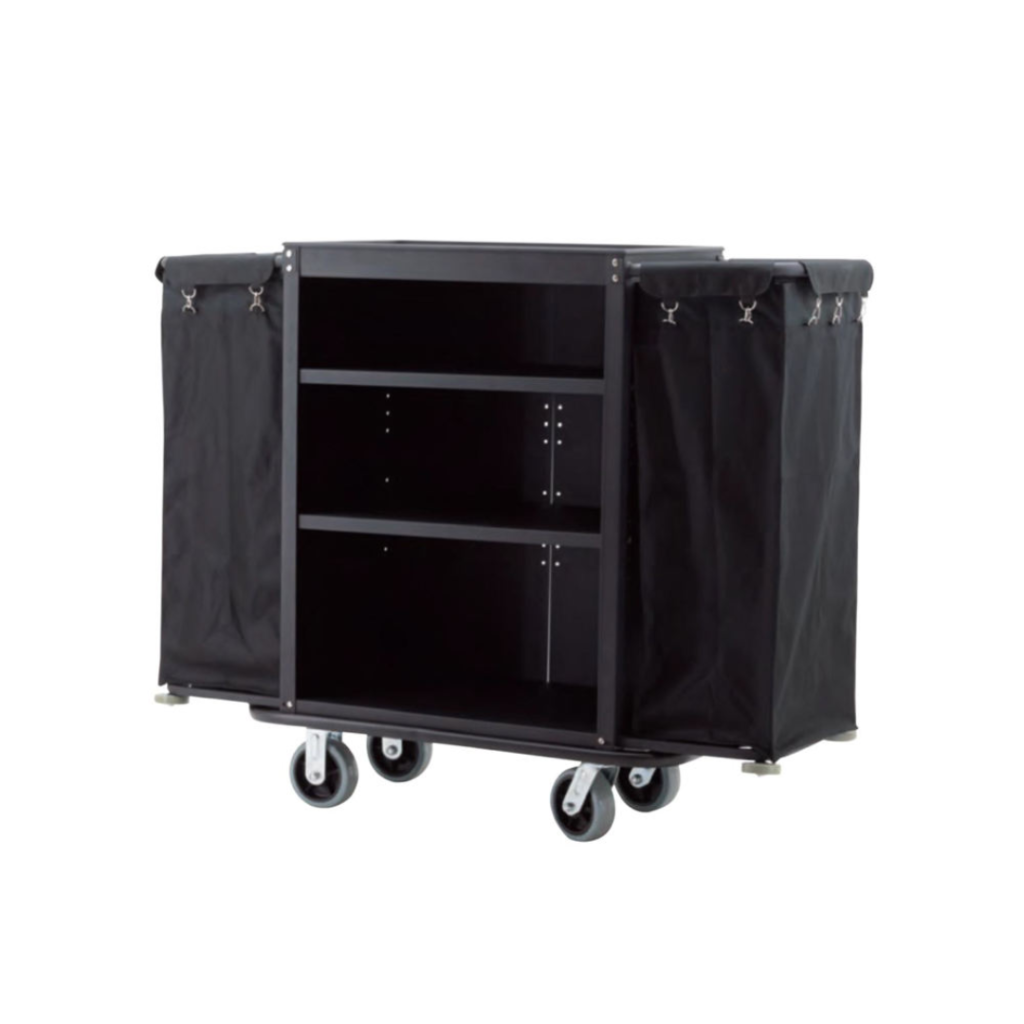 Housekeeping trolley without door black